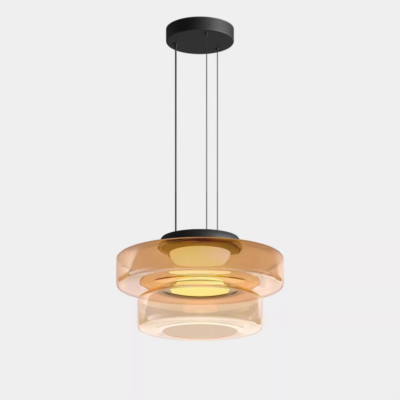 Ambera | Strakke Translucente Laagglas Hanglamp