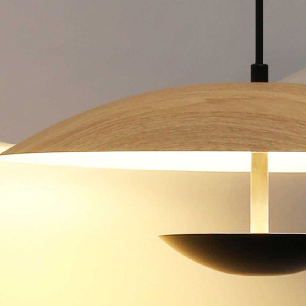 Thaluo | Minimalistische Noordse Frisbee Silhouet LED Hanglamp
