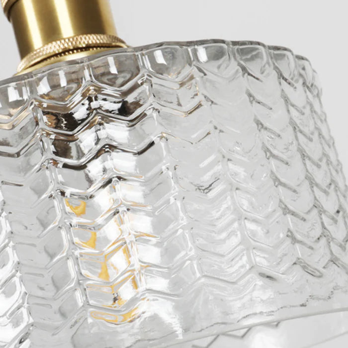 Viridis | Retro Textuur Glazen Cilinder Hanglamp