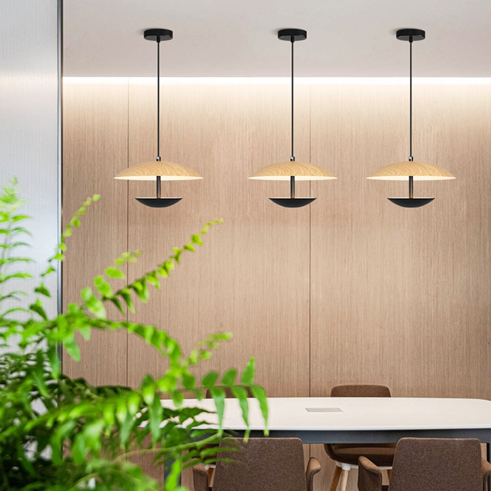 Thaluo | Minimalistische Noordse Frisbee Silhouet LED Hanglamp