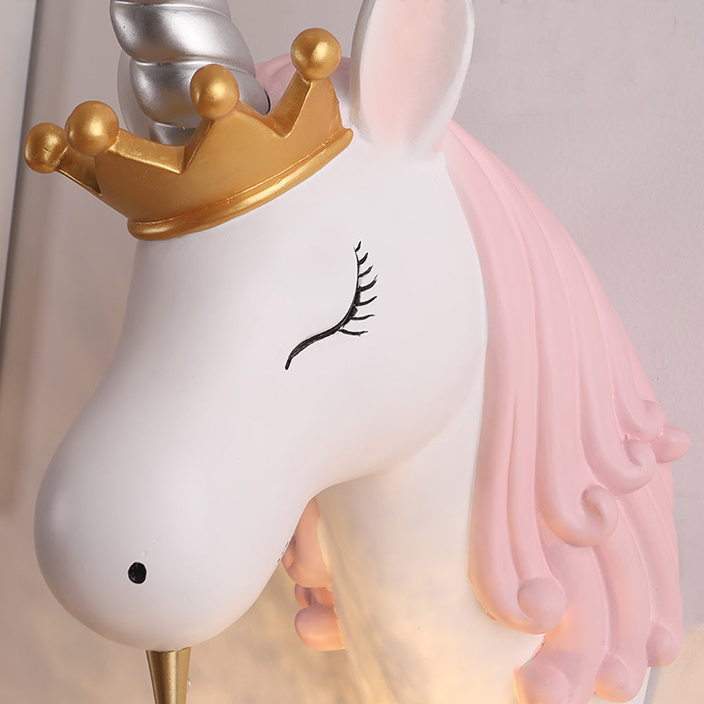 Whimthos | Speelse Eenhoorn Silhouet Kinderkamer Wandlamp