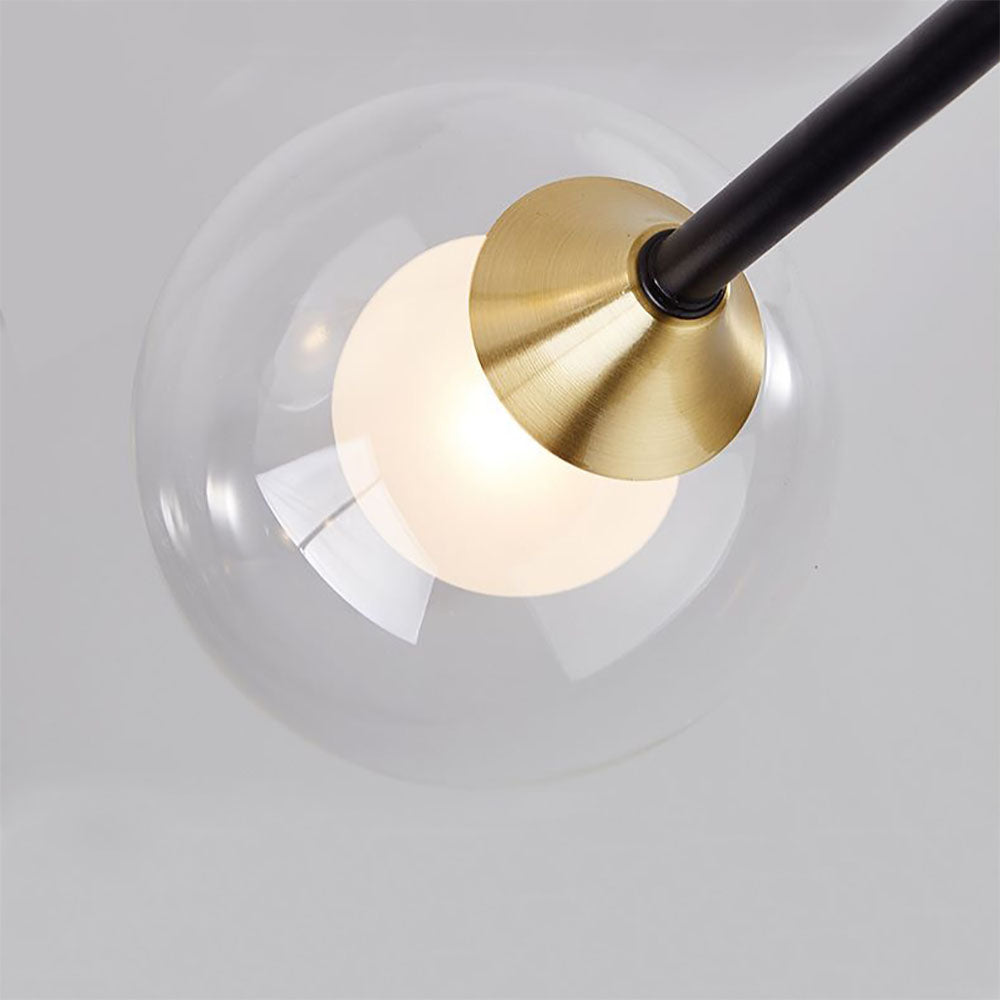 Lythara | Cascading Drop Silhouet Geometrische Glazen Globe Plafondlamp