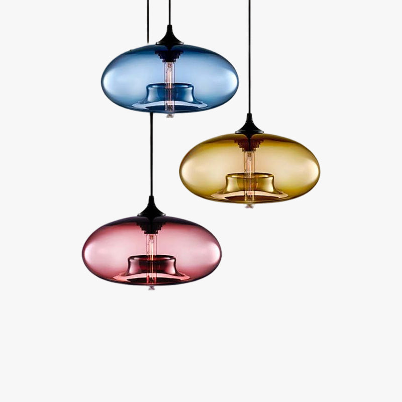 Aerisue | Noordse Glas Vaasje Silhouet Hanglamp