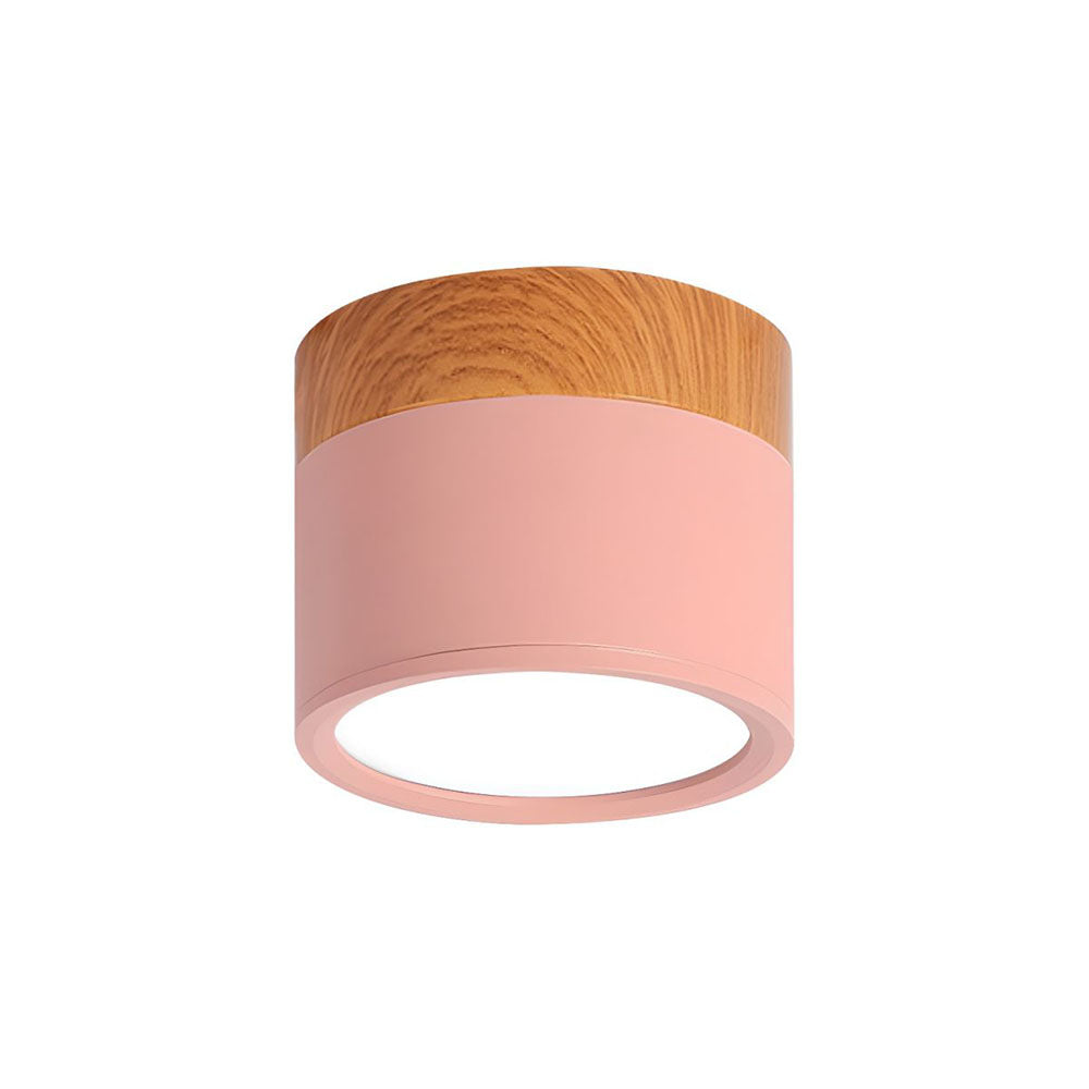 Kelryn | Minimalistische Hout-Metaal Opbouw Plafondspot