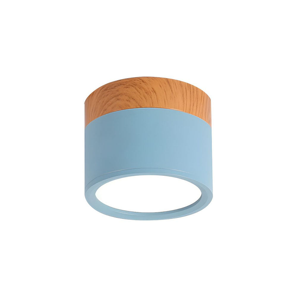 Kelryn | Minimalistische Hout-Metaal Opbouw Plafondspot