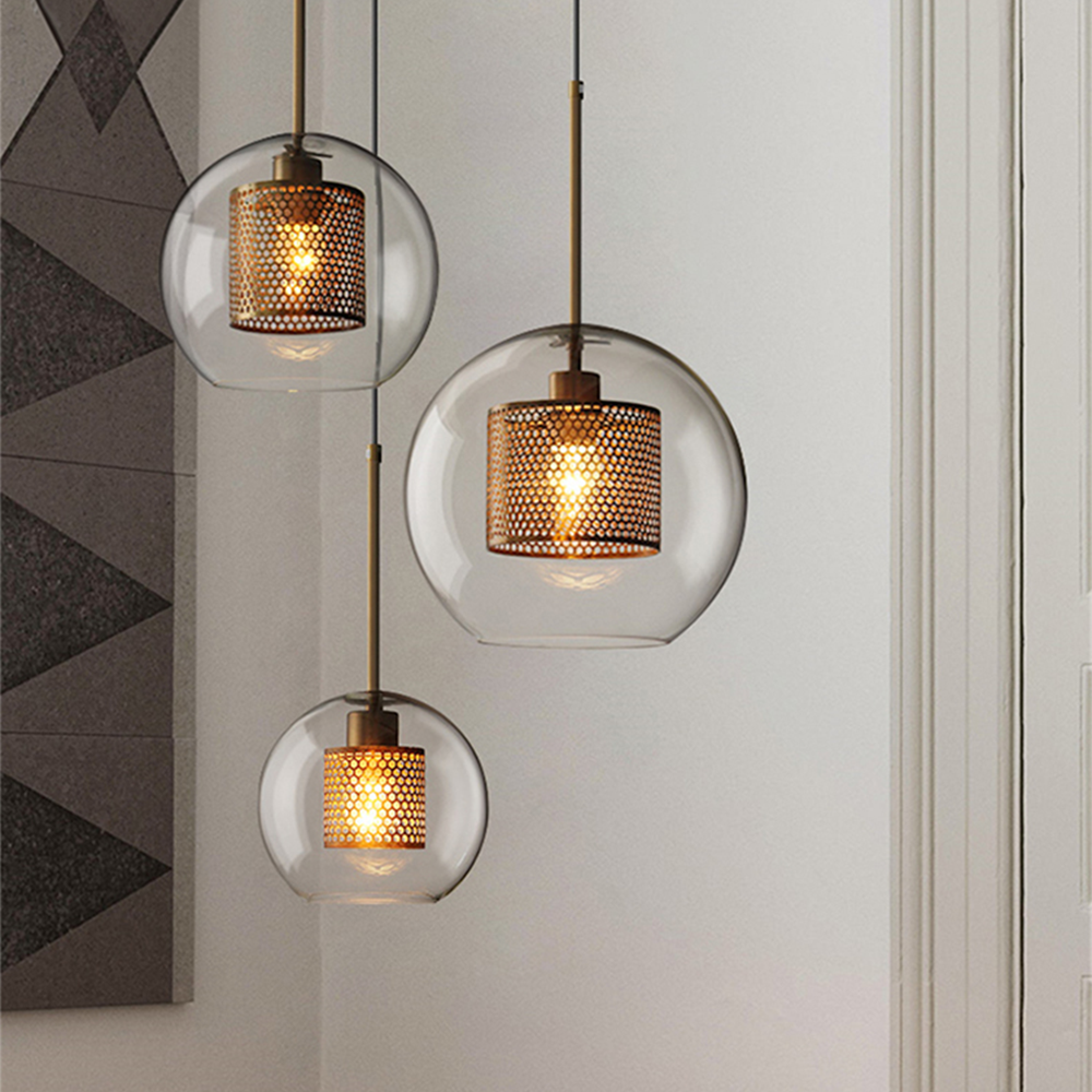 Cylura | Moderne Heldere Glas En Geperforeerde Binnenlamp Hanglamp