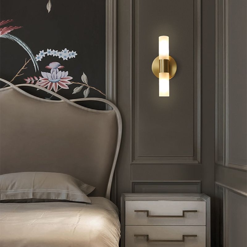 Aerisvold | Moderne Cilindrische Acryl en Metalen Wandlamp