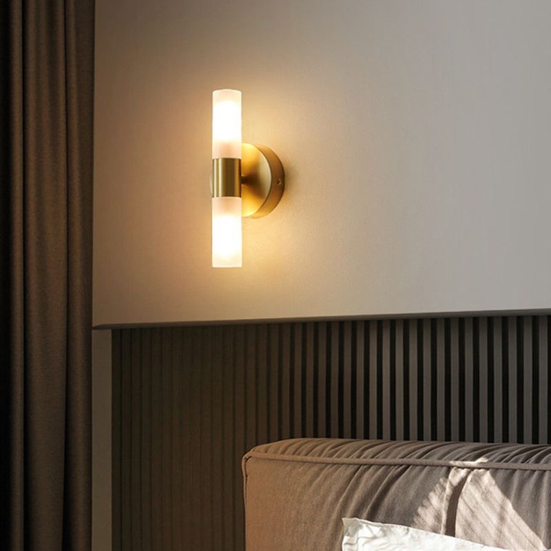 Aerisvold | Moderne Cilindrische Acryl en Metalen Wandlamp