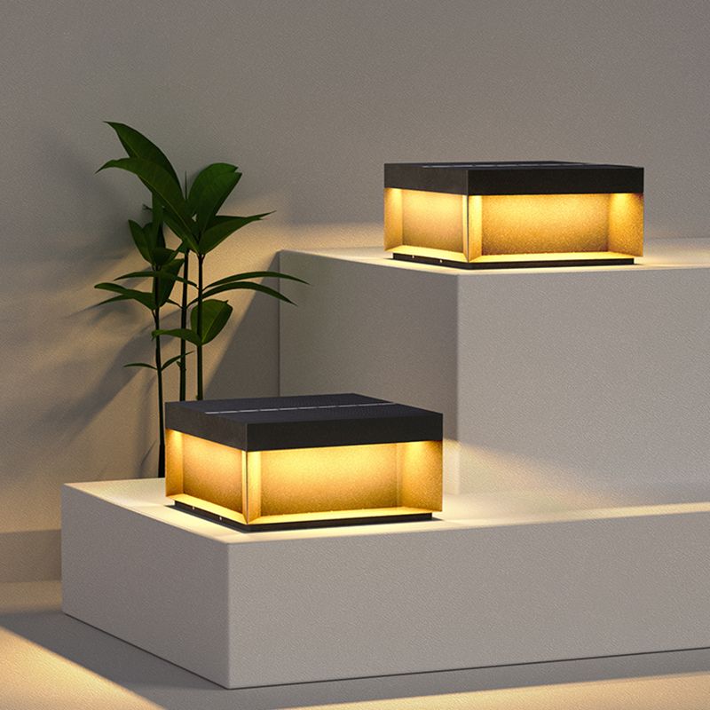 Vylno | Minimalistische Geometrische Kolom Zonne-energie Buitenverlichting