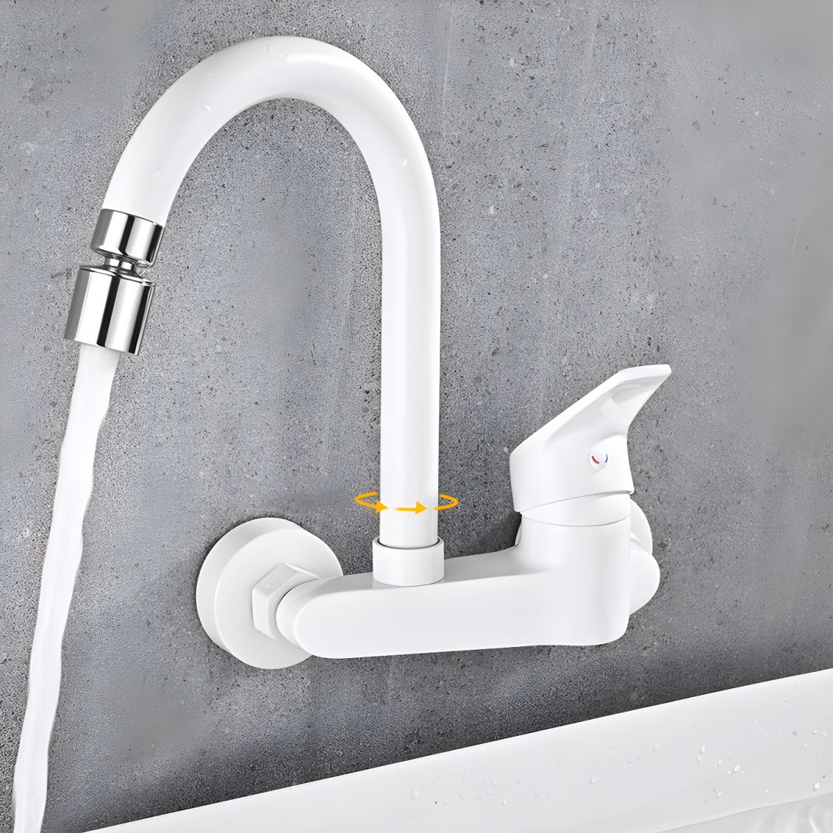 Arviden | Moderne Wandgemonteerde Rotatable Hoge Boog Keuken Mengkraan