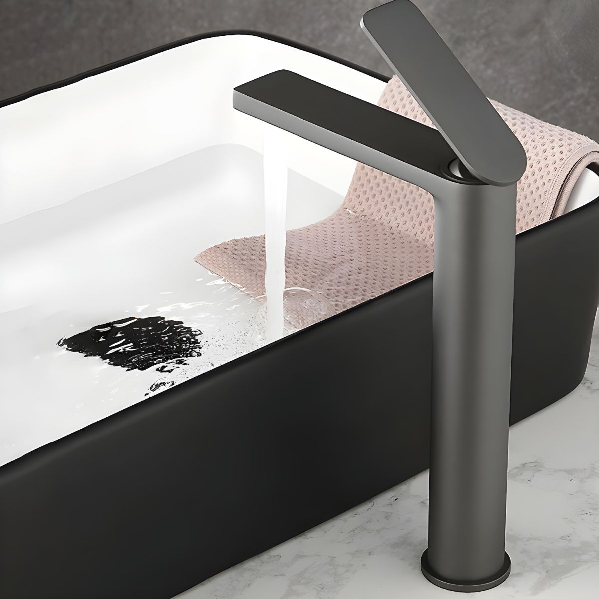 Juvandic | Moderne Tapered Profiel Cilindrische Vaat Badkamer Wastafelkraan
