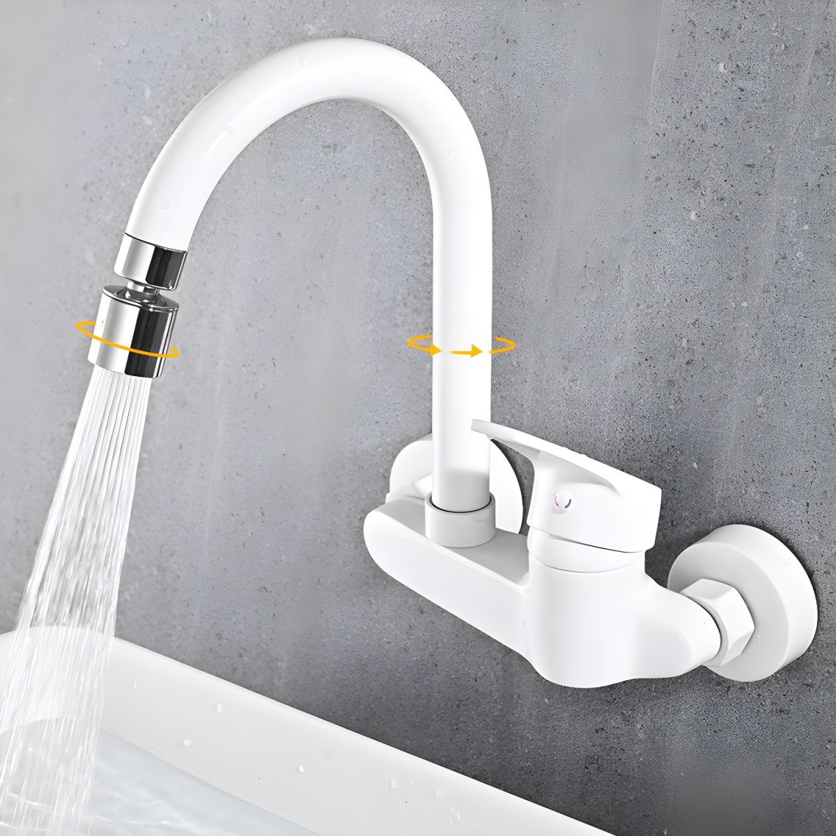 Arviden | Moderne Wandgemonteerde Rotatable Hoge Boog Keuken Mengkraan