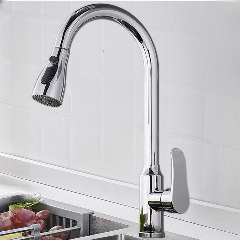Elthune | Moderne Gooseneck Uittrekbare Draaiuitloop Keukenkraan
