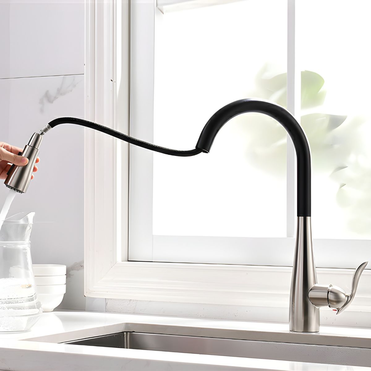 Thavilk | Nordic Gooseneck Draaikraan Keukenkraan