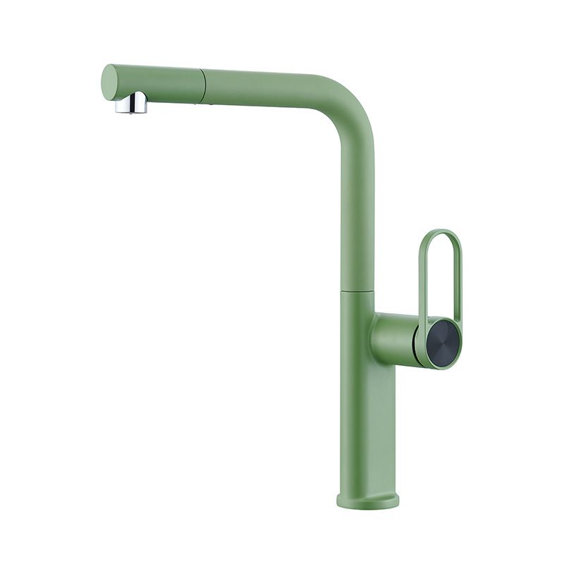 Lindvarek | Elegante L-vormige Uittrekbare Keukenkraan met Uittrekbare Draaiuitloop