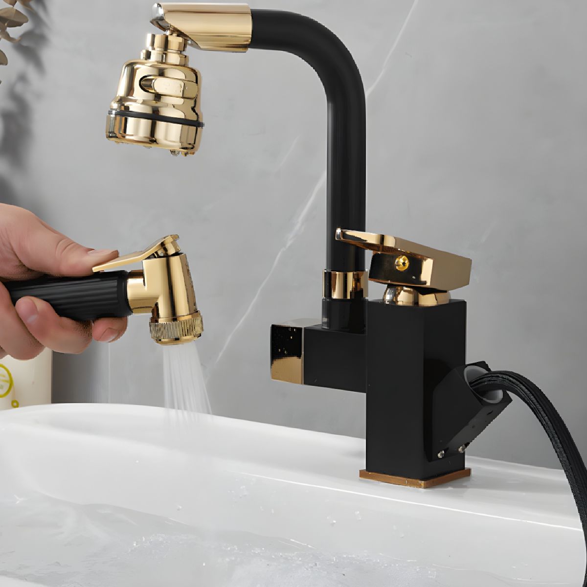 Sylthor | Luxe Draaituit Hoge Boog Vaat Badkamer Wastafelkraan