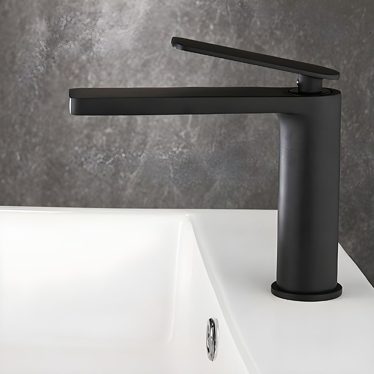 Juvandic | Moderne Tapered Profiel Cilindrische Vaat Badkamer Wastafelkraan