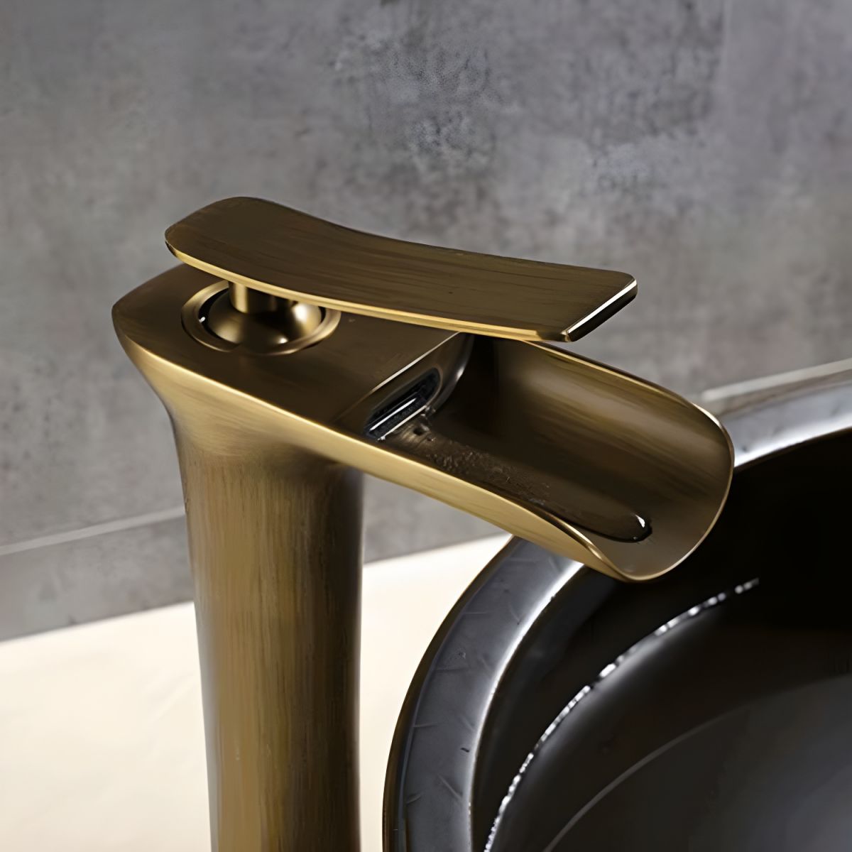 Aerithen | Moderne Lage Boog Vaat Waterval Tuit Badkamer Wastafelkraan