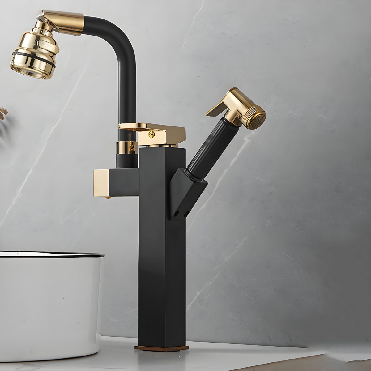 Sylthor | Luxe Draaituit Hoge Boog Vaat Badkamer Wastafelkraan