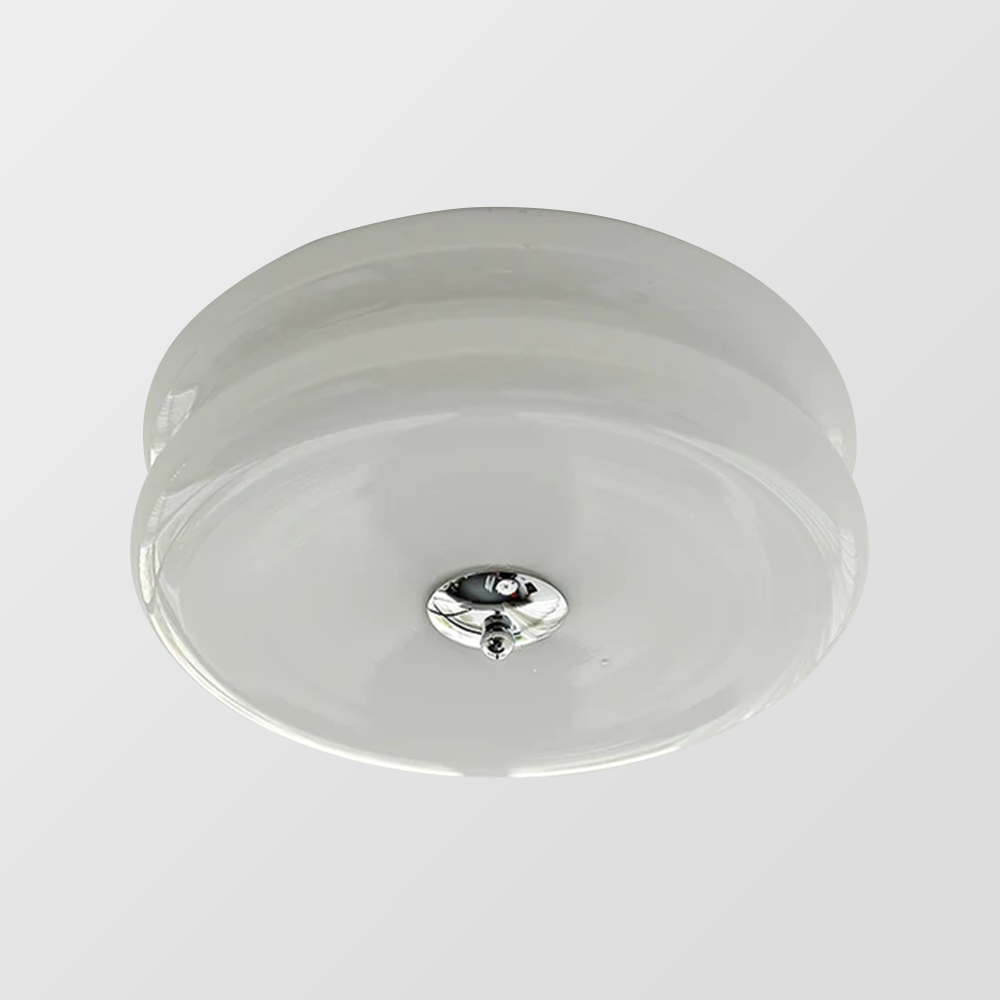 Crema | Vintage Crème Glazen Plafondlamp