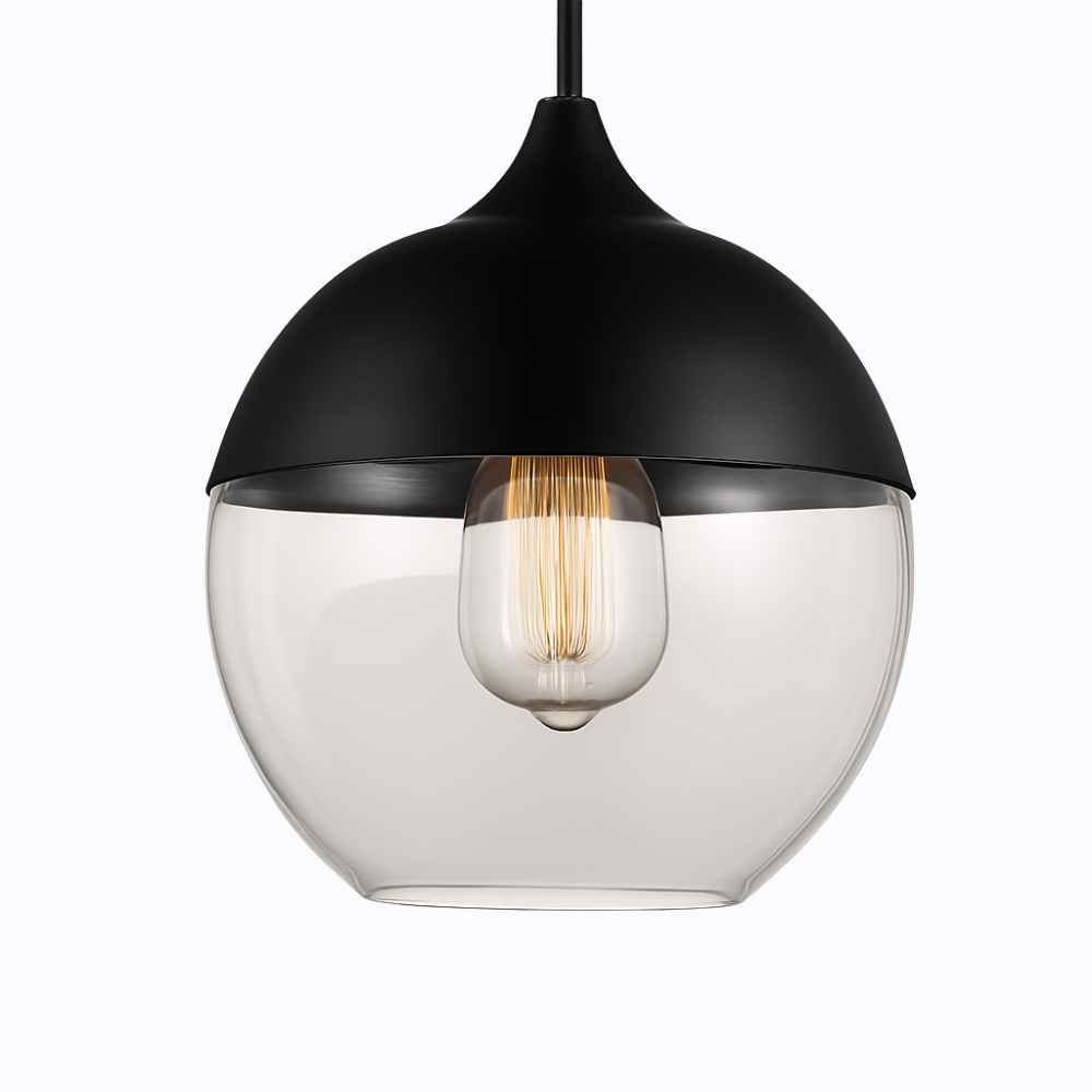Verphine | Moderne Industriële Glazen Metalen Loft Hanglamp