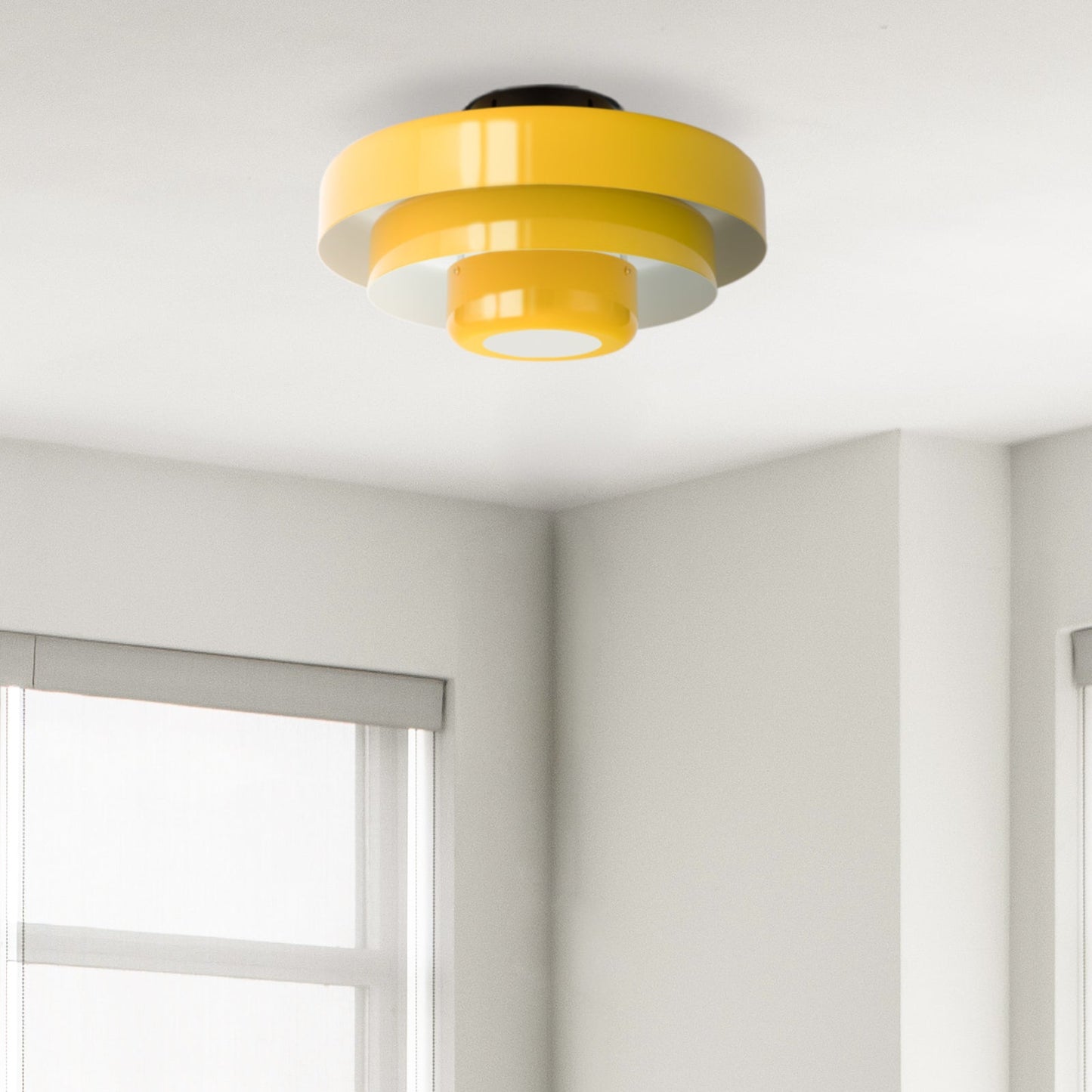 Modera | Retro Laaggedrum Plafondlamp