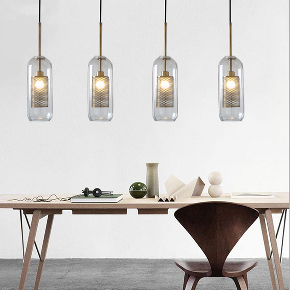 Cylura | Moderne Heldere Glas En Geperforeerde Binnenlamp Hanglamp