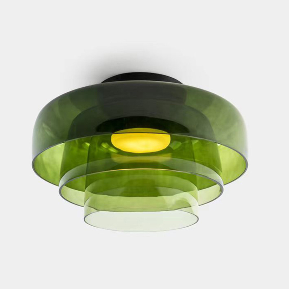 Nebula | Moderne Laagglanzende Glazen Koepel Plafondlamp