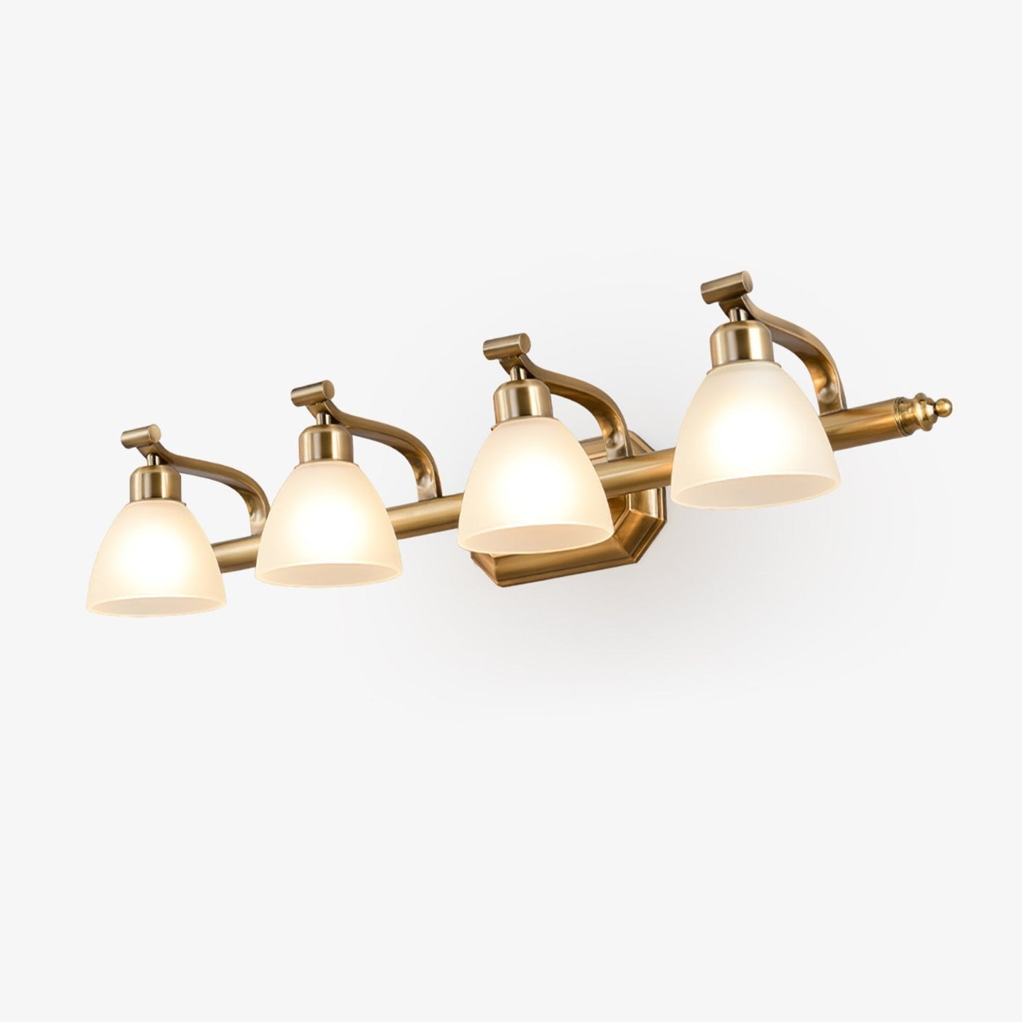 Luvidior | Gegraveerd Ribbelglas Boogvorm Luxe Wandlamp