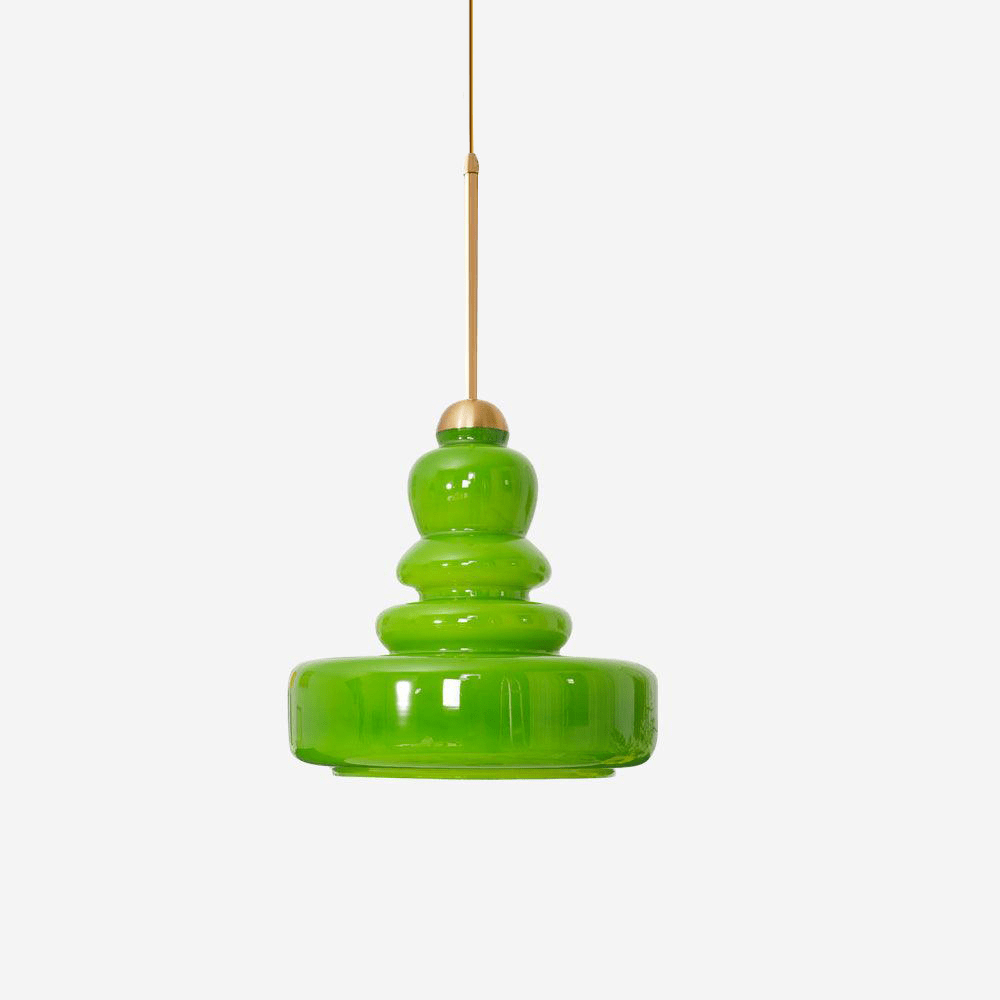 Kestrelle | Traditionele koepelvormige glazen hanglamp