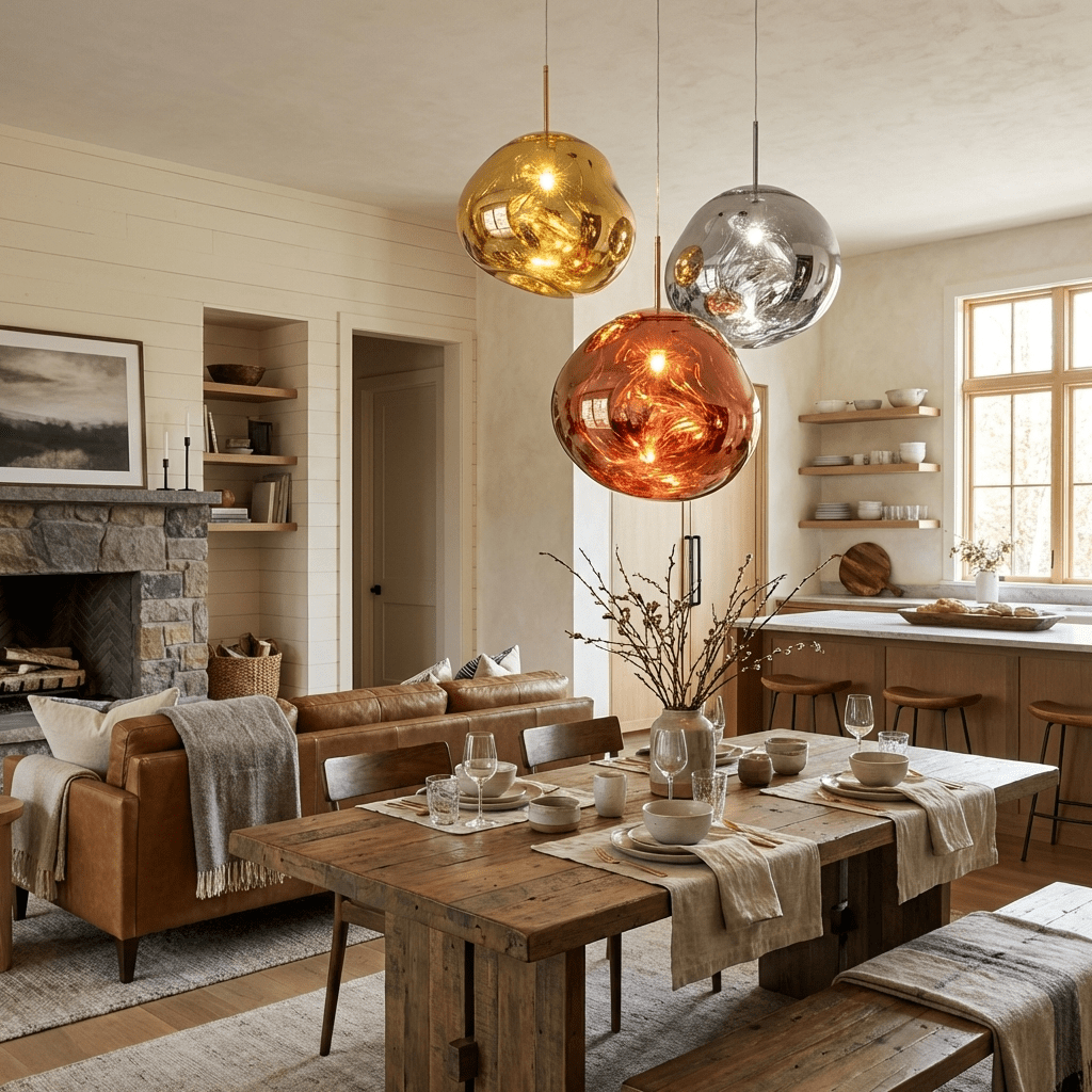 Kryntoch | Sculpturale Vloeiende Golf Sfeervolle Druppel Hanglamp