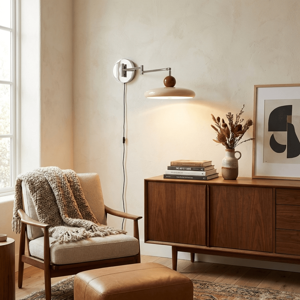 Zondrak | Geometrische Ronde Schotel Gemonteerde Accent Wandlamp