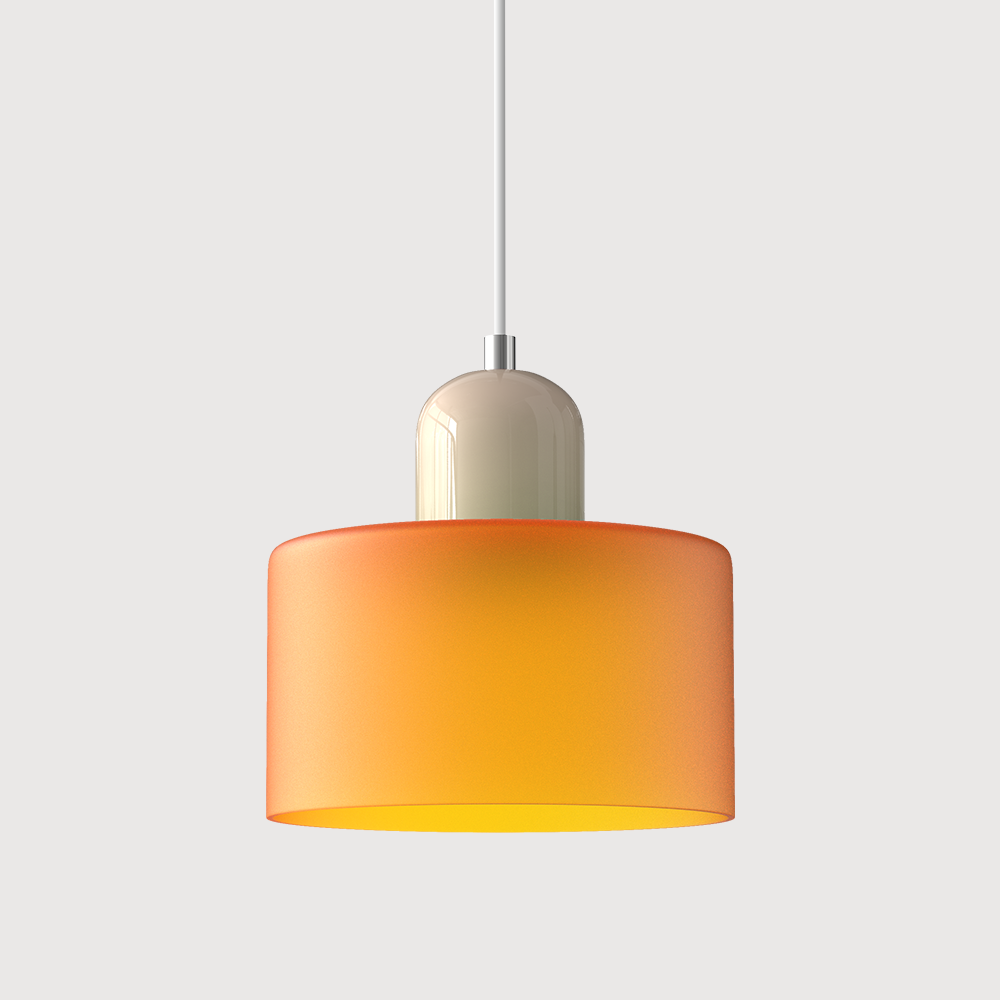 Chroma | Moderne Bauhaus Cilinder En Koepel Glas Hanglamp
