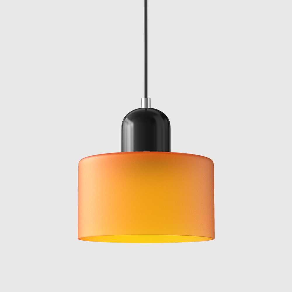 Chroma | Moderne Bauhaus Cilinder En Koepel Glas Hanglamp