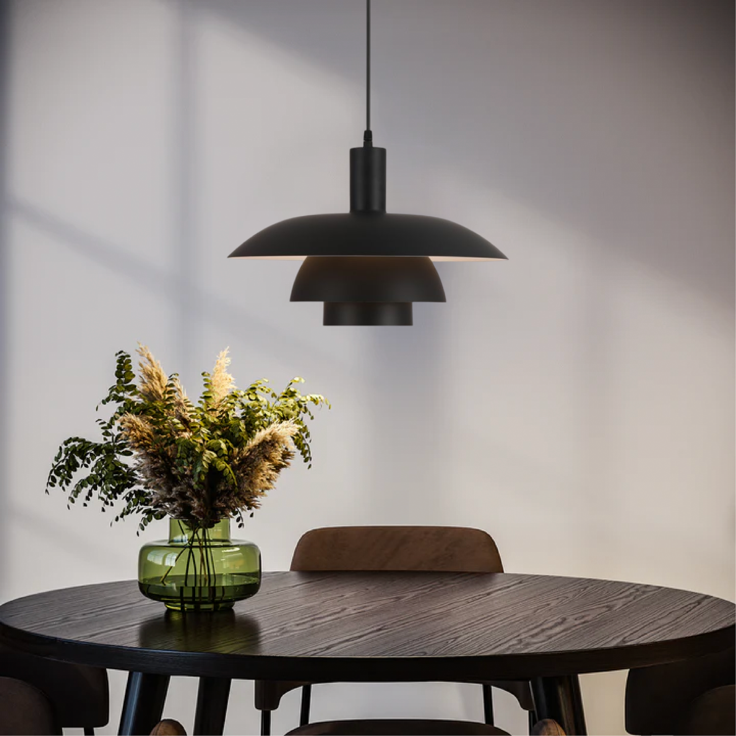 Dania | Minimalistische Deense Stijl Gelaagde Metalen Hanglamp