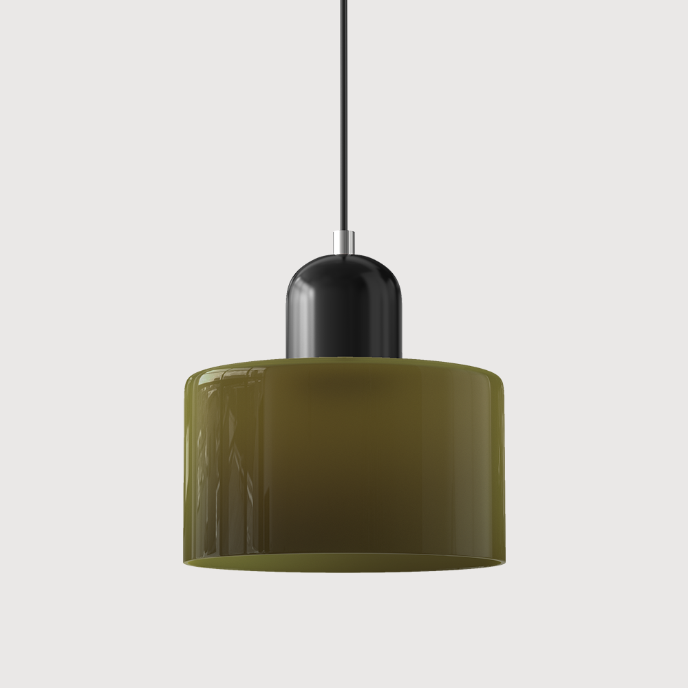 Chroma | Moderne Bauhaus Cilinder En Koepel Glas Hanglamp