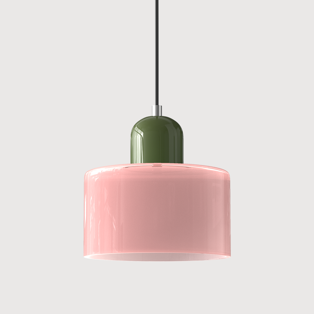 Chroma | Moderne Bauhaus Cilinder En Koepel Glas Hanglamp