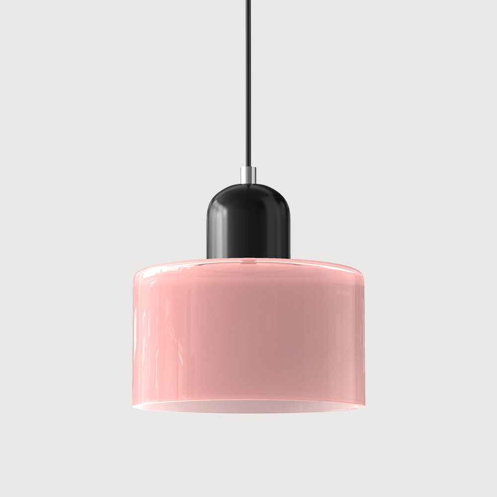 Chroma | Moderne Bauhaus Cilinder En Koepel Glas Hanglamp