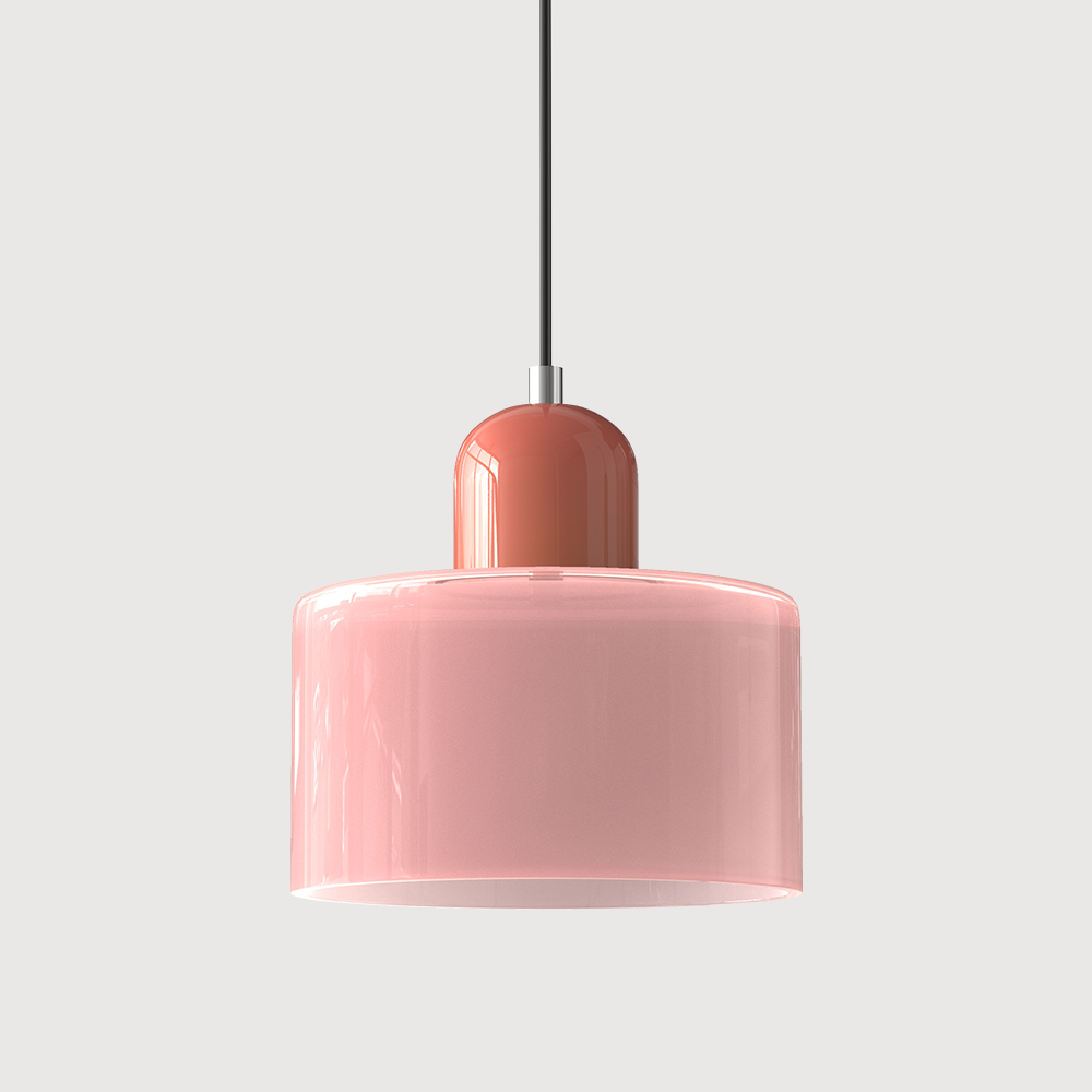 Chroma | Moderne Bauhaus Cilinder En Koepel Glas Hanglamp