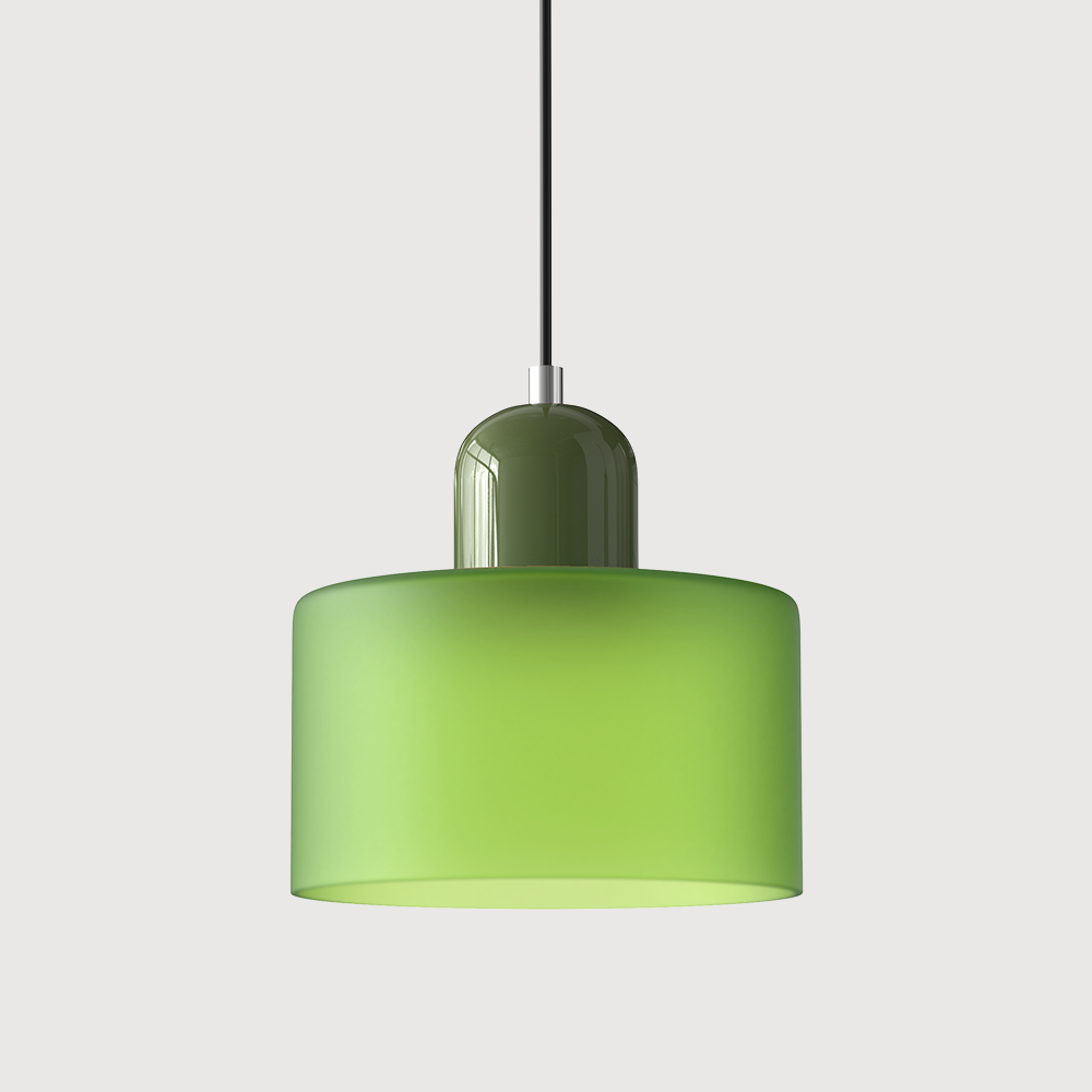 Chroma | Moderne Bauhaus Cilinder En Koepel Glas Hanglamp
