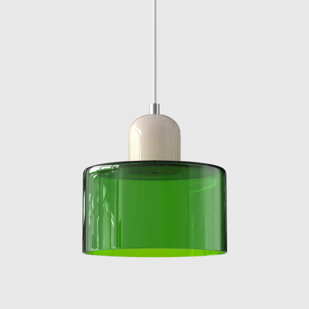 Chroma | Moderne Bauhaus Cilinder En Koepel Glas Hanglamp