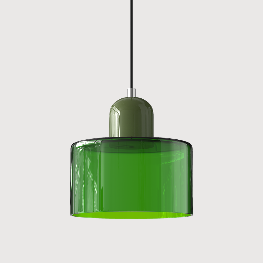Chroma | Moderne Bauhaus Cilinder En Koepel Glas Hanglamp
