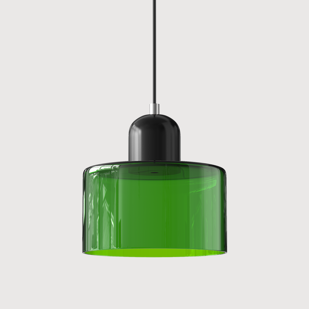Chroma | Moderne Bauhaus Cilinder En Koepel Glas Hanglamp