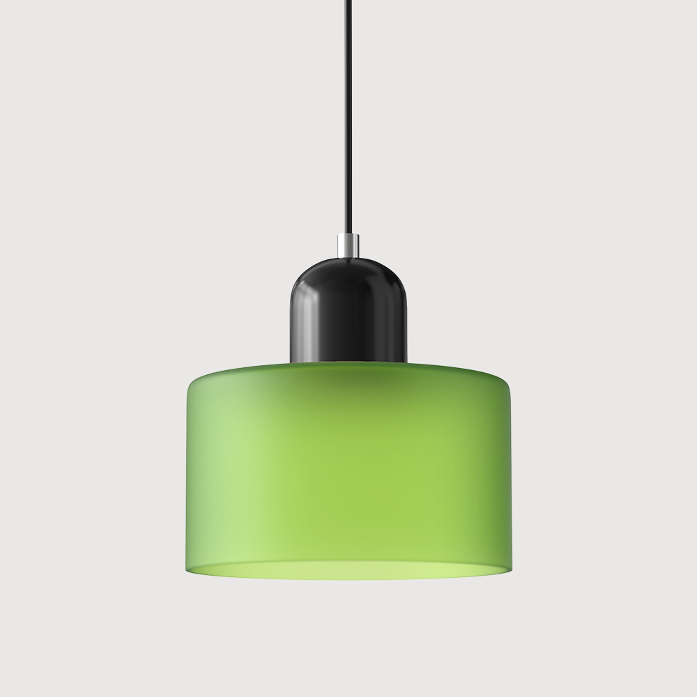 Chroma | Moderne Bauhaus Cilinder En Koepel Glas Hanglamp