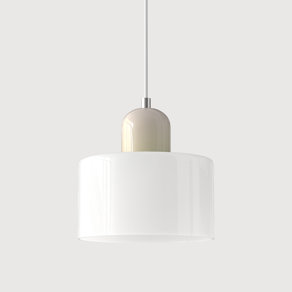 Chroma | Moderne Bauhaus Cilinder En Koepel Glas Hanglamp