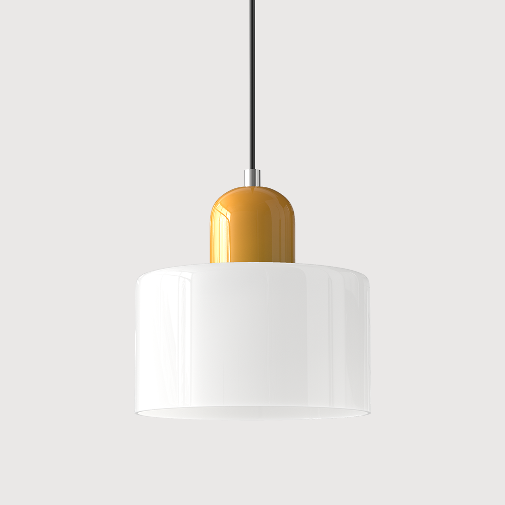 Chroma | Moderne Bauhaus Cilinder En Koepel Glas Hanglamp