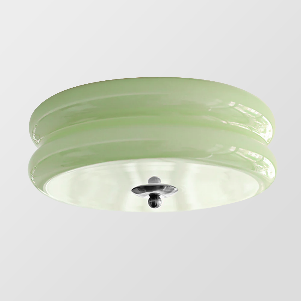 Crema | Vintage Crème Glazen Plafondlamp