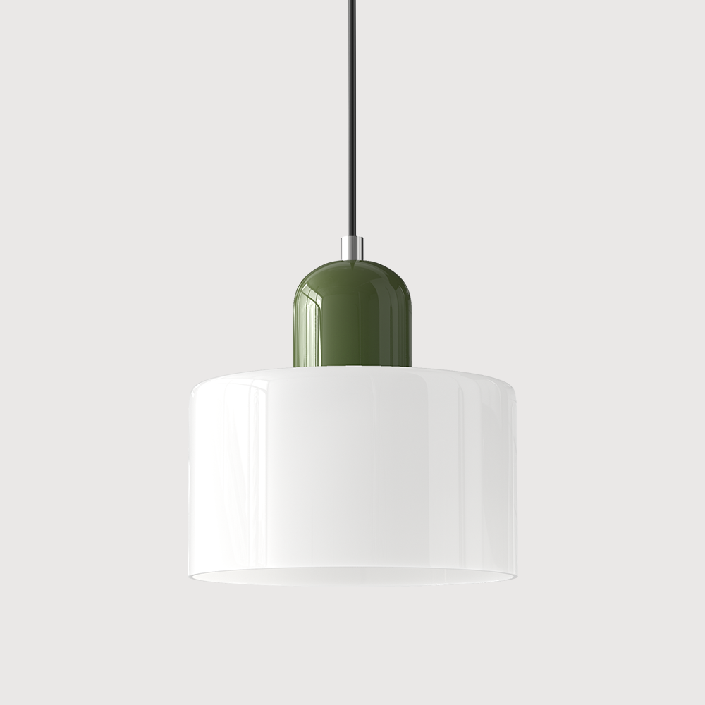 Chroma | Moderne Bauhaus Cilinder En Koepel Glas Hanglamp