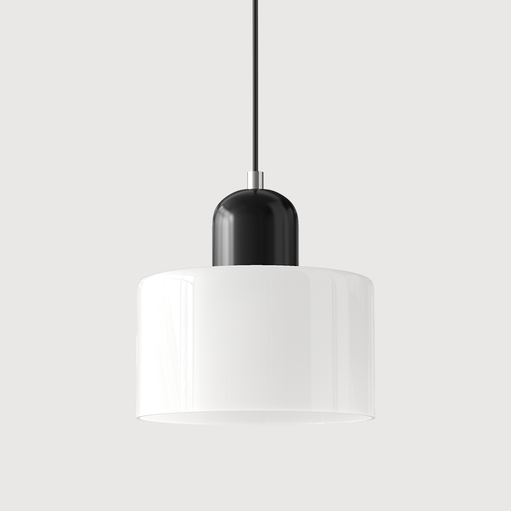 Chroma | Moderne Bauhaus Cilinder En Koepel Glas Hanglamp