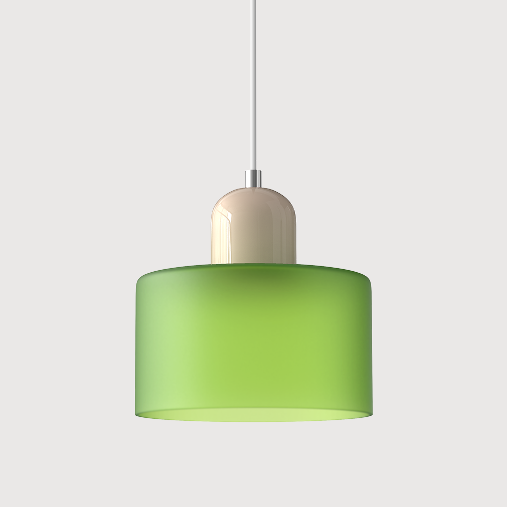 Chroma | Moderne Bauhaus Cilinder En Koepel Glas Hanglamp